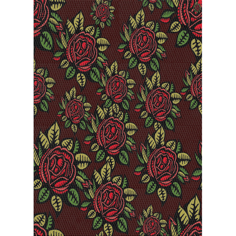 Tapis rose / brun / jaune Heimskringla, Rectangle 2 pi x 4 pi