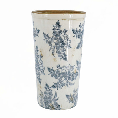 Vase à fleurs avec une bouche large