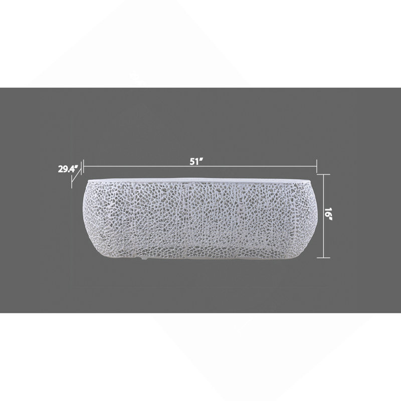 Table basse ovale blanche