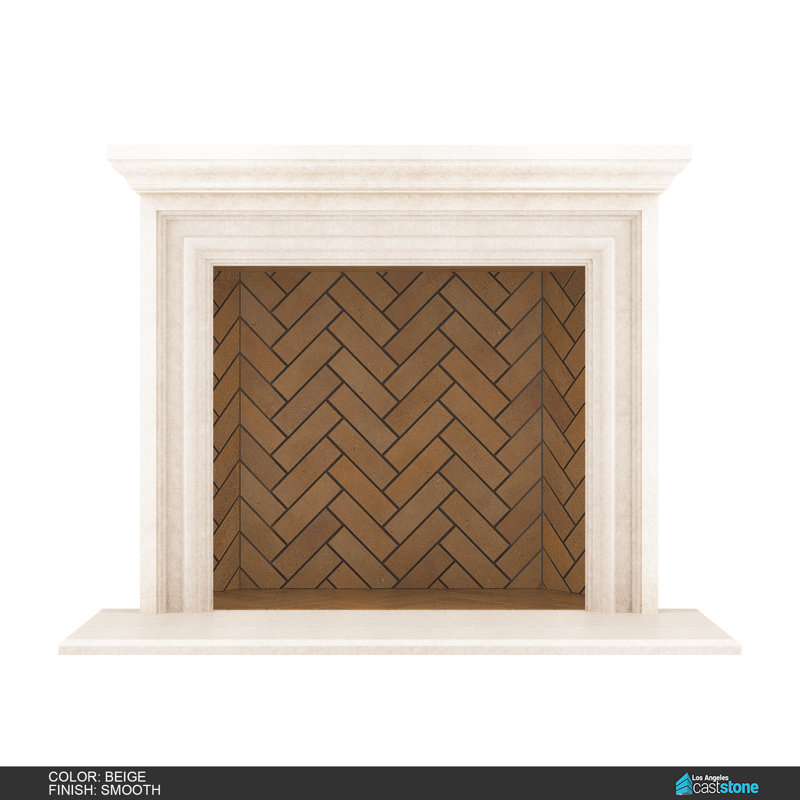 Grand Monterey Fireplace Surround, Smooth Beige