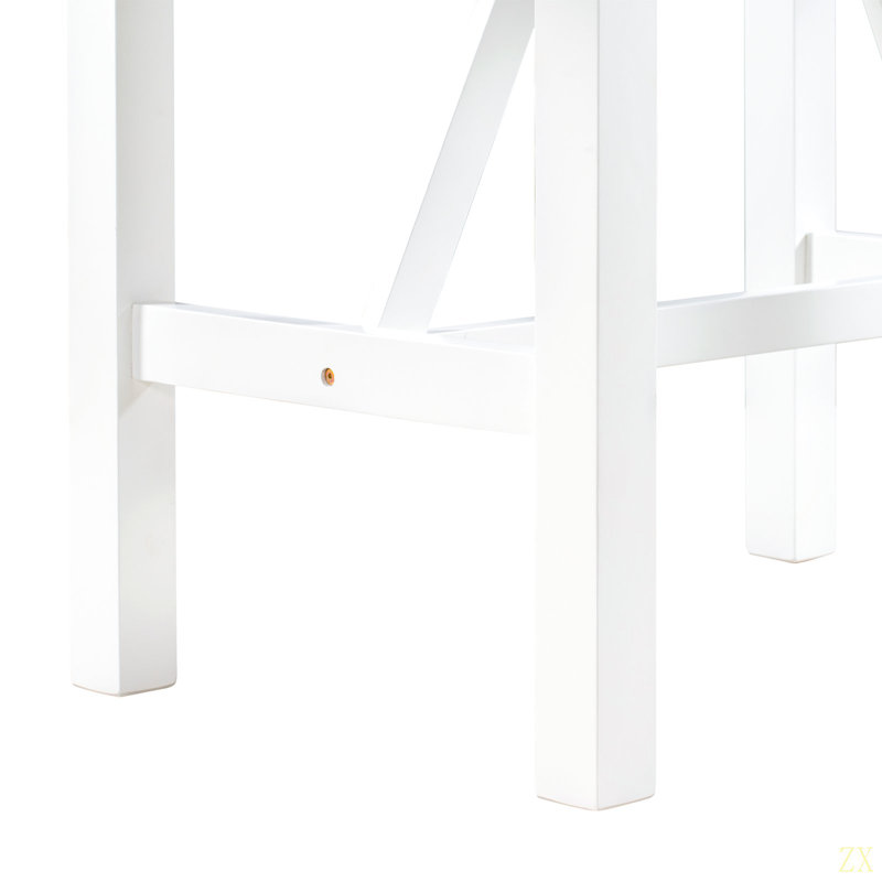 Ensemble de table de salle à manger à hauteur de comptoir en bois 3 pièces avec 2 chaises rembourrées pour petite place