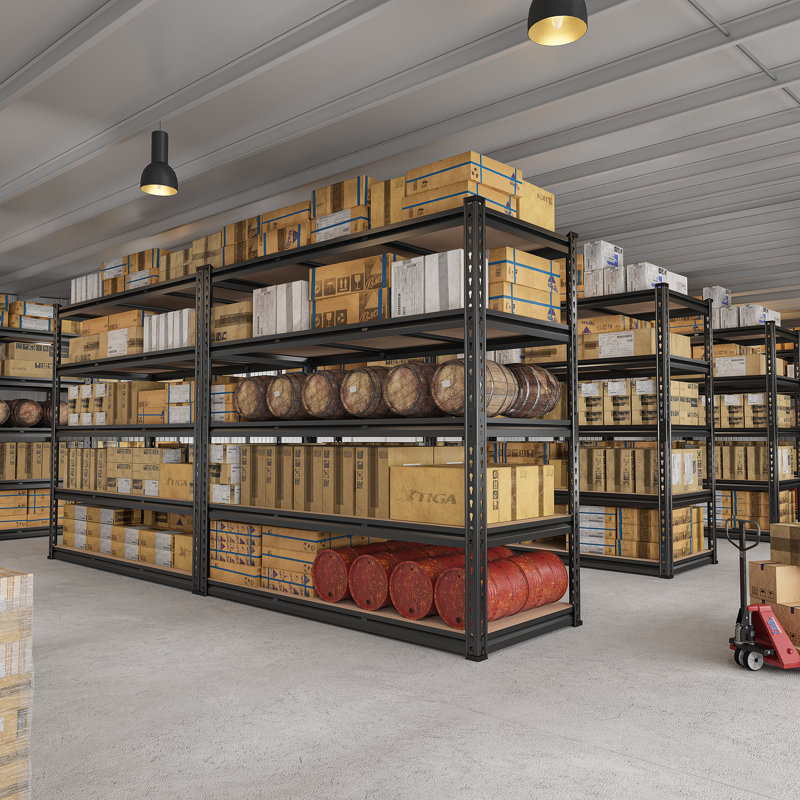 Alue 48"W Storage Shelves, Heavy Duty, Industrial, Adjustable Metal Garage Shelving Unit, 72" H x 48" W x 24" D