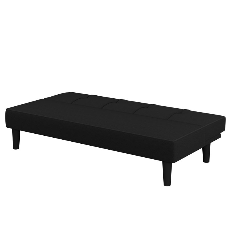 Serta Leonard 66.1" Tufted Convertible Futon Sofa