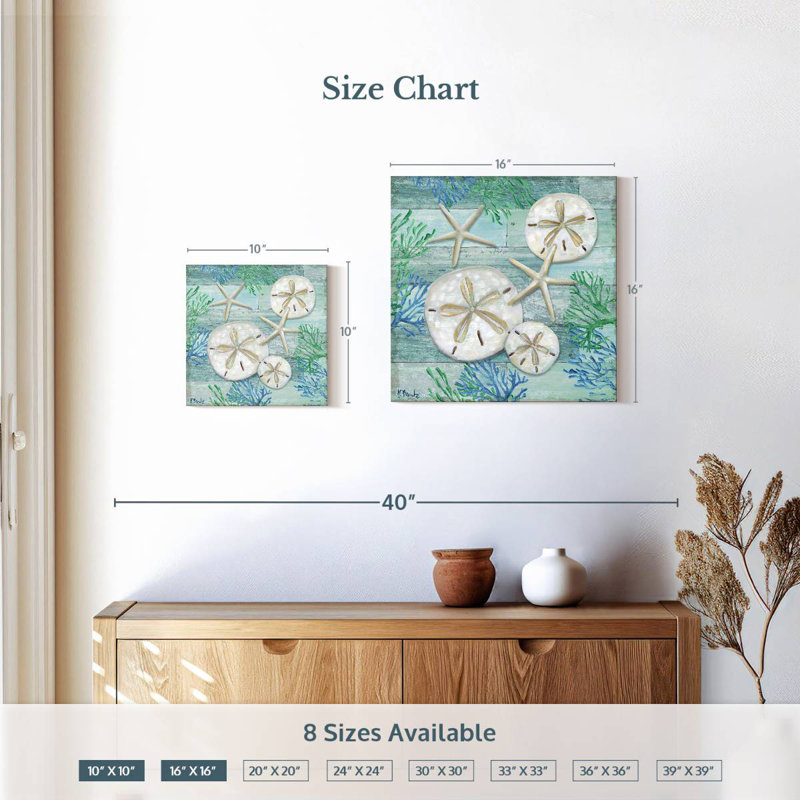 Brampt Clearwater Shells II, 10" H x 10" W
