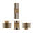 Taupe 10-Bottle Bar Cabinet