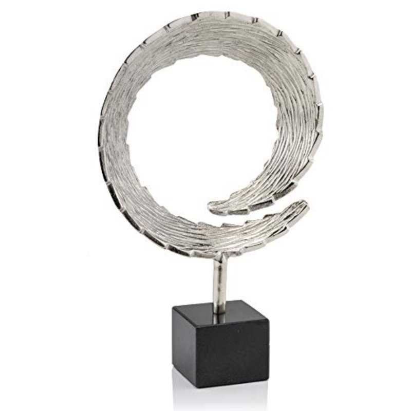 Eley Cola LG Tail Sculpture on Marble, 16" H x 10" W x 3" D