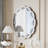 Silver Crush Diamond Round Wall Mirror