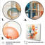 Orange et bleu cercles en harmonie III - art mural géométrique-1369907180-1369907179