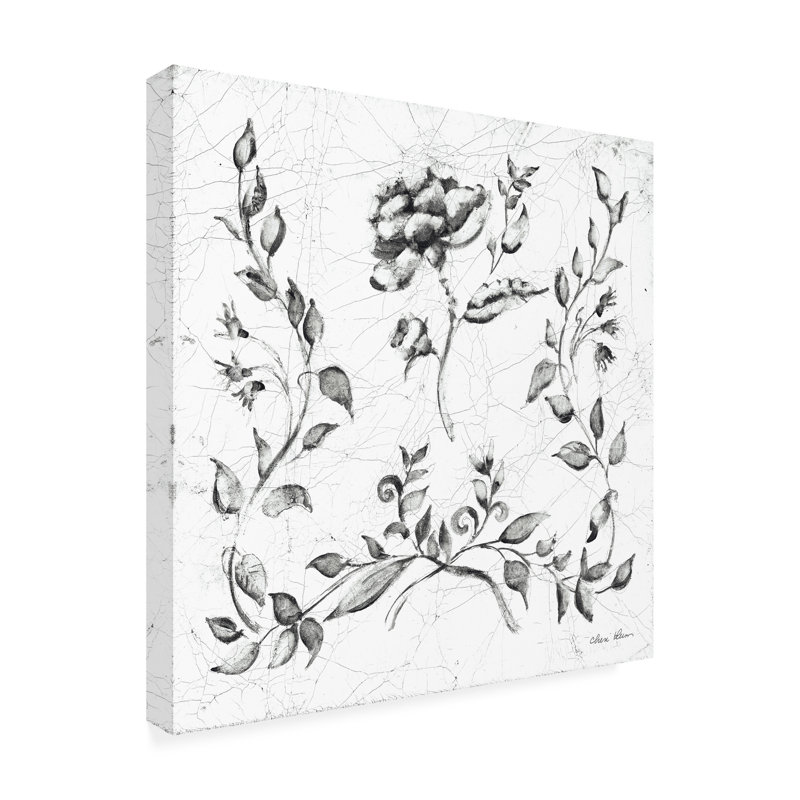  Art mural sur toile Cheri Blum, H 14 po x l 14 po, Noir