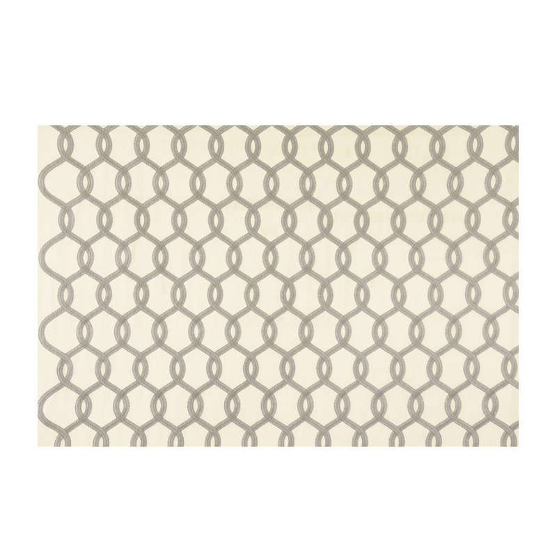Tissu brodé Gresham, Gris