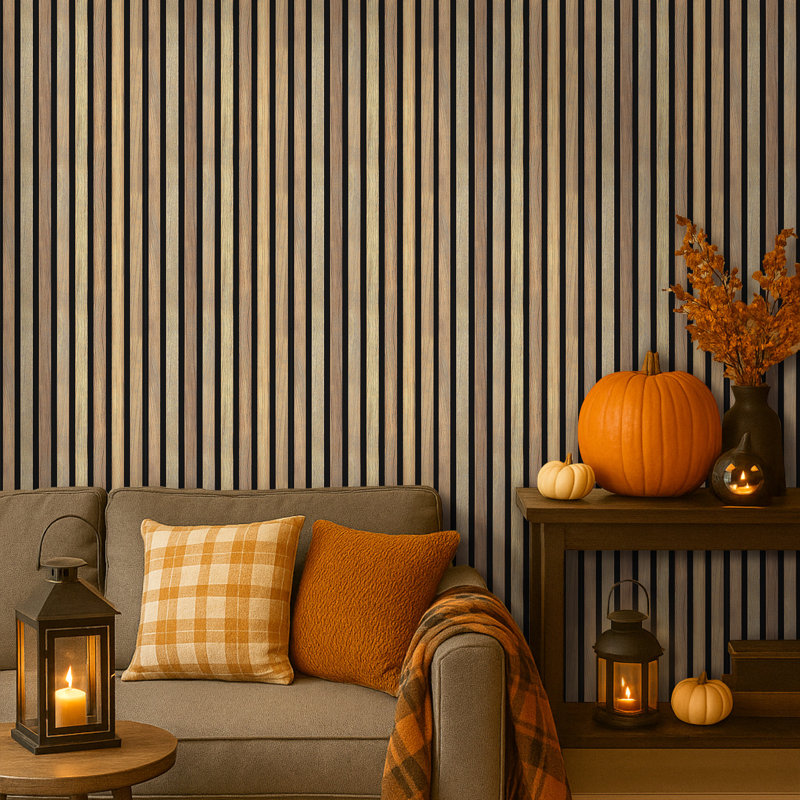 Textured Slat Wall Panels – Peel And Stick Self-Adhesive Wallpaper, Waterproof For Bedroom, Bathroom & Kitchen