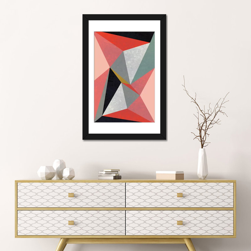 «Canvas III», impression sur toile, H 32 po x l 24 po x P 1 po, Papier beaux-arts encadré noir, Blanc
