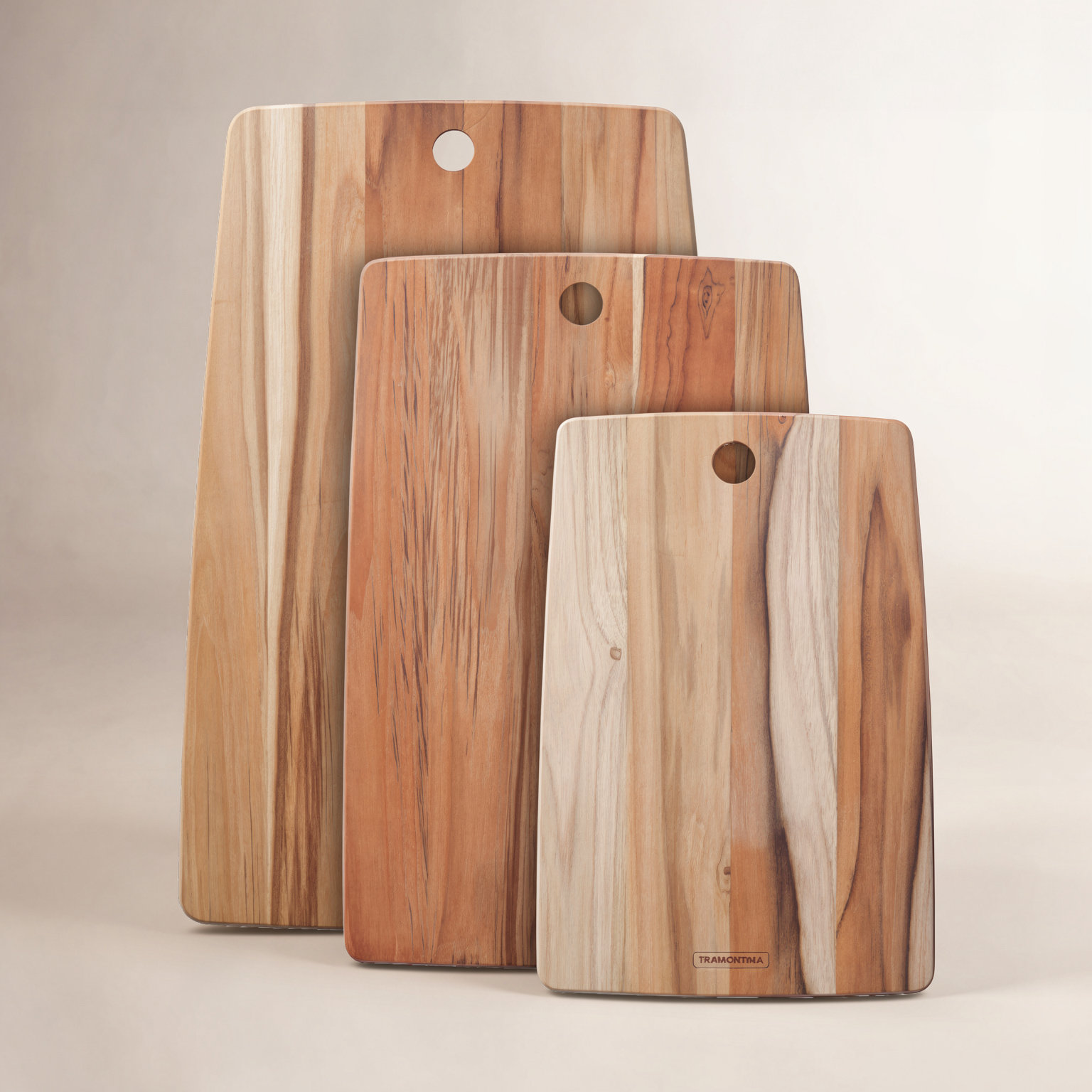 Tramontina 3-Piece Teak Kitchen Board Set