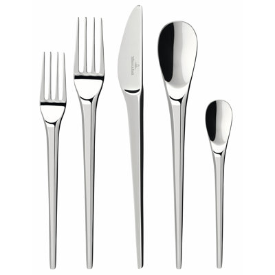 Villeroy & Boch NewMoon Collection 20 Piece Flatware Setting, Service for 4, 18/10 Stainless Steel