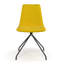 Chaise d'appoint rembourrée et revêtue de velours-690780401