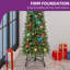 6ft Green Lighted Artificial Fir Christmas Tree