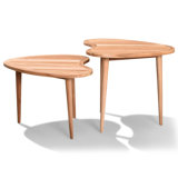 Fifties Solid Wood Nesting End Table