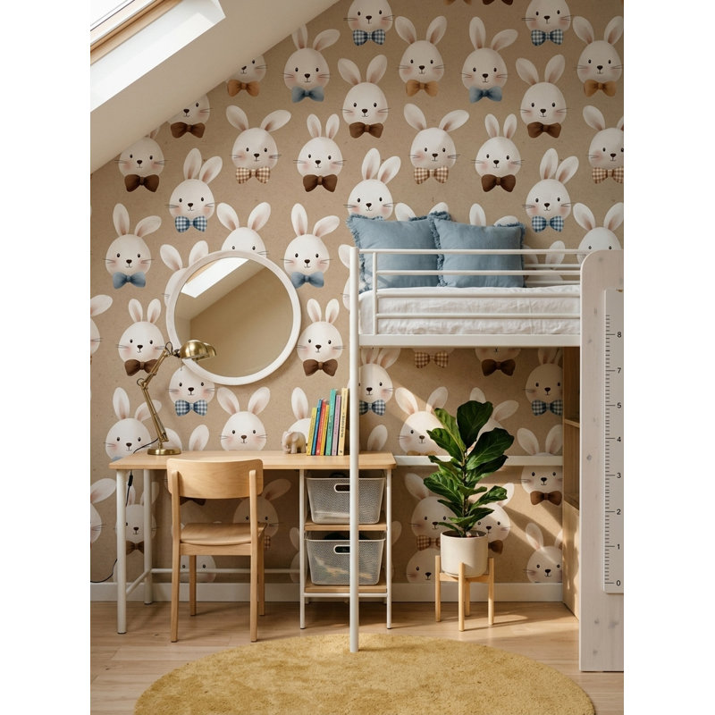 Mignon lapin mignon, Textured Non-Pasted