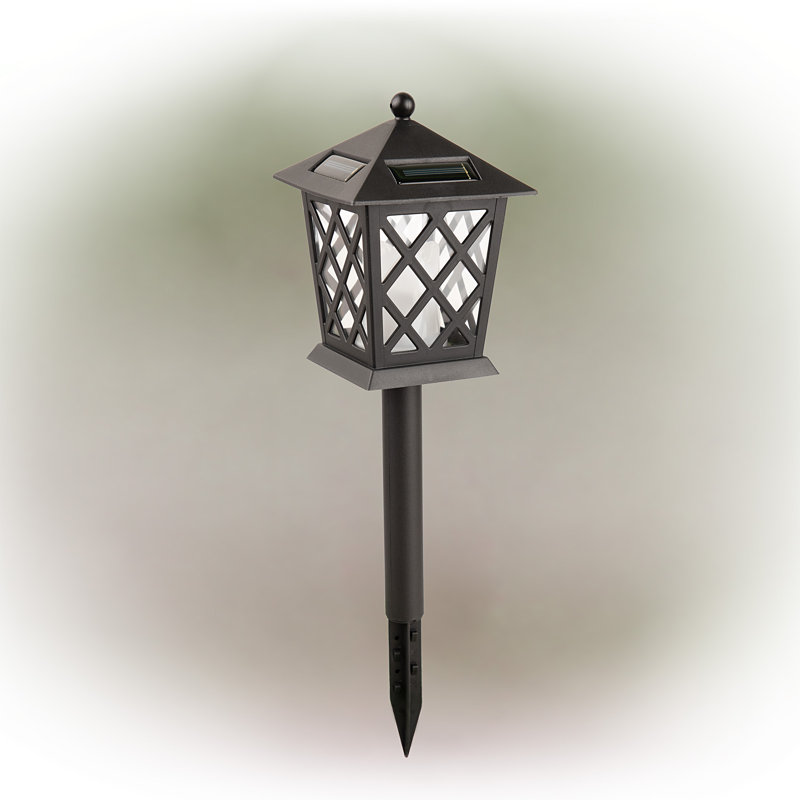 Silver Solar Powered Integrated LED Metal Pathway Light Pack
