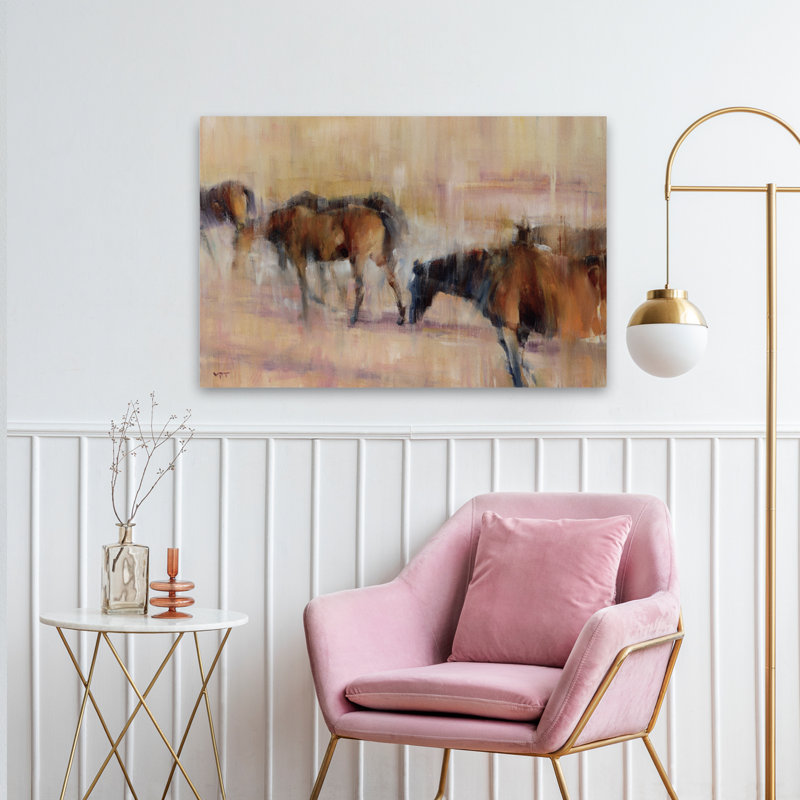 Kentucky Morning - animaux, chevaux, art, H 24 po x l 36 po