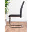 Tierra Modern Chrome Metal & Glass Round Dining Table Set with 4 Upholstered Faux Leather Chairs-412869807