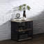 Table de chevet avec tablettes ouvertes