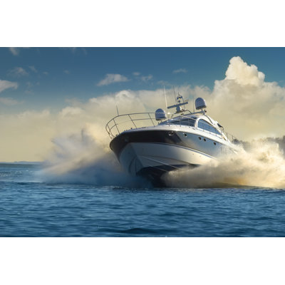 A Luxury Yacht by Sokol25 - Wrapped Canvas Print