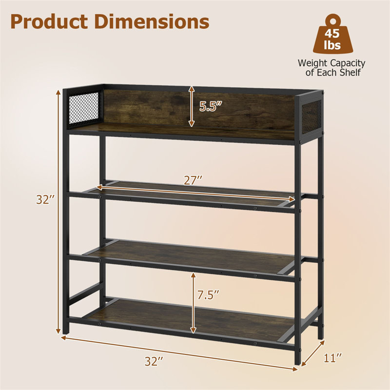 12 - Pair Shoe Rack