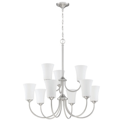 Lustre traditionnel de style bougie 9 lumières peral