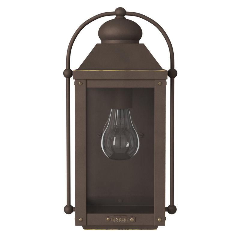 Anchorage Outdoor Wall Lantern, Aged Zinc, Yes