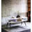 Halima White & Black Finish Coffee Table