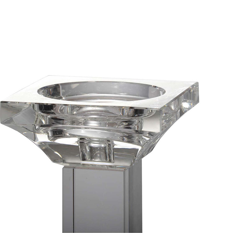 Chandelle en cristal, H 11 po x l 4 po x P 4 po