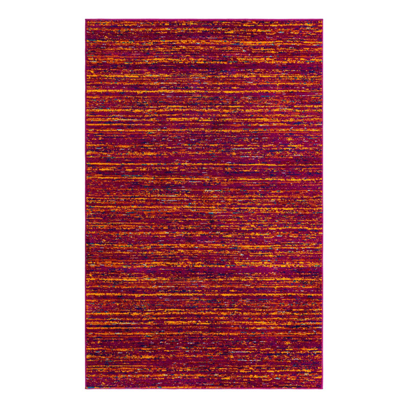 Manlia Abstract Indoor Rug, Rectangle 5'3" x 8'
