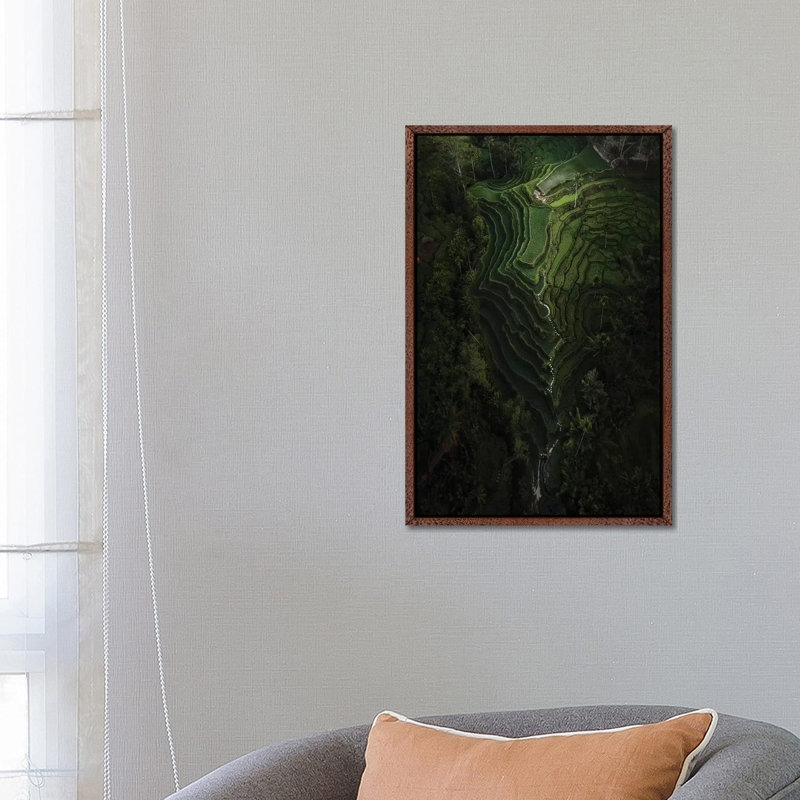 Bali IV by Daisuke Uematsu - Print on Canvas, 66.04cm H x 45.72cm W x 3.81cm D, Classic Brown Wood Framed