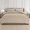 3D Embossed Chunky Quilted Knit Pattern Duvet Set