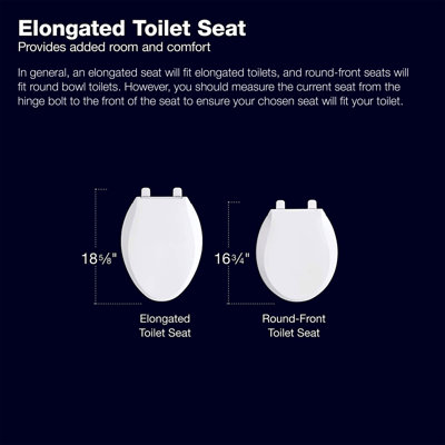 Siège de toilette allongé French Curve