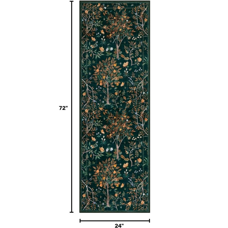 Tapis de couloir bohème lavable 60 x 180 cm – Antidérapant, mince, idéal pour couloir/cuisine/salle de bain