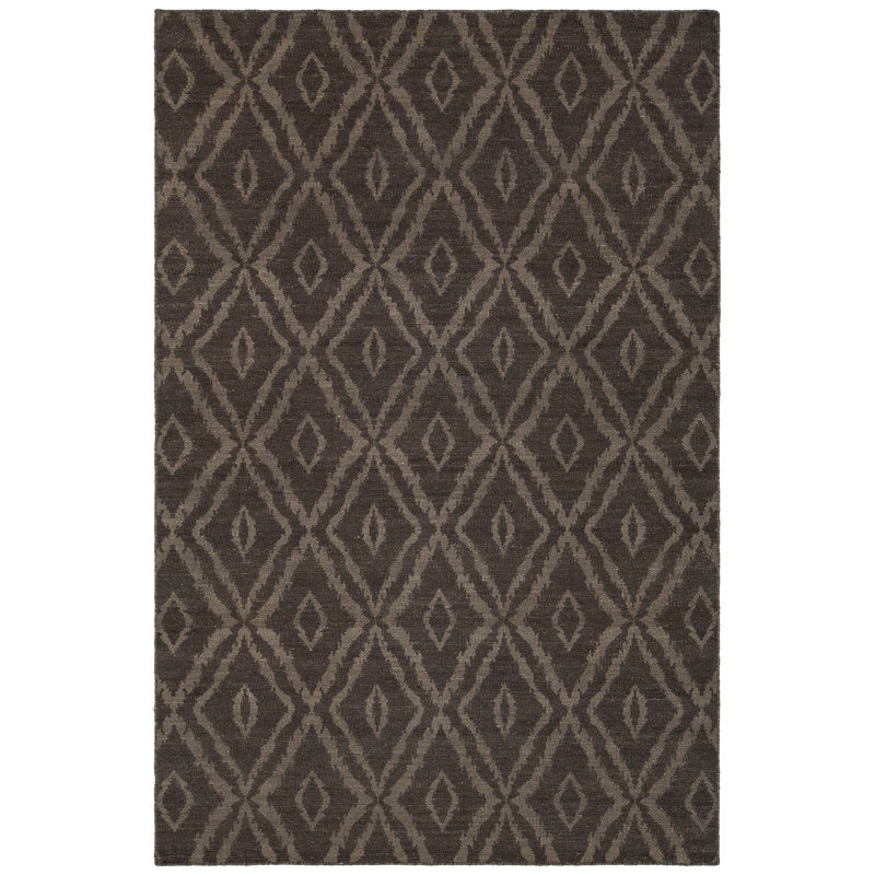 Tapis brun / beige Stillmore tissé à la main, Rectangle 5 pi x 7 pi 6 po