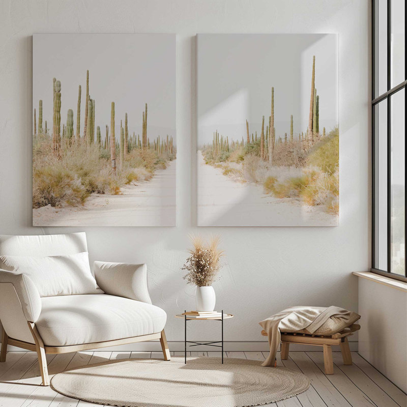 Desert Tranquility | 2 Panel Split Large Canvas Print, 40" H x 60" W