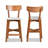 Upholstered Counter Stool with Solid Wood Frame-1832219544