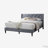 Velvet Upholstered Queen Size Bed-184479521