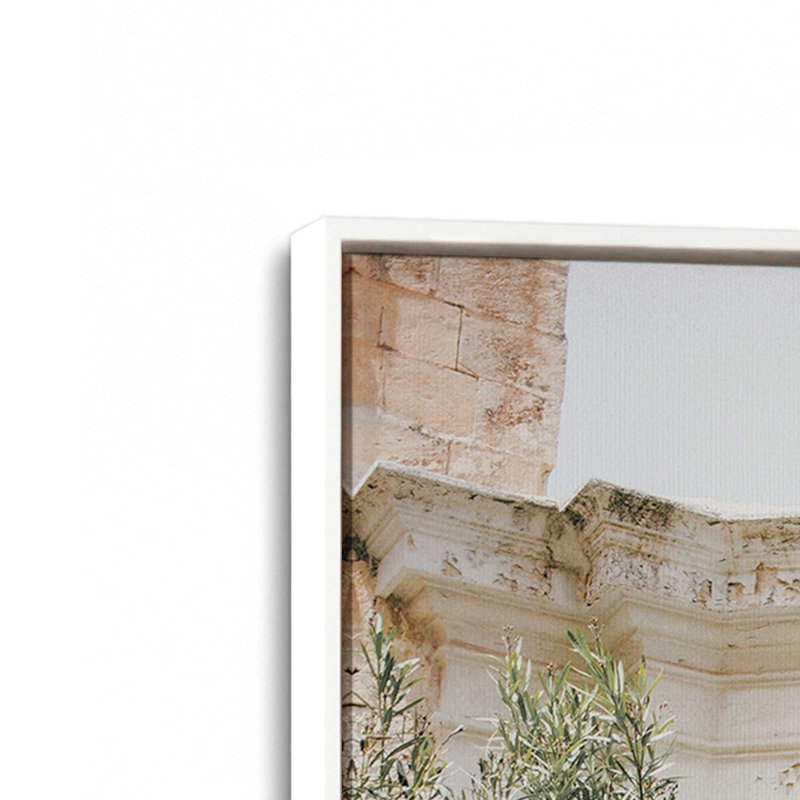 Impression sur toile Secret Garden Gate, H 30,75 po x l 20,75 po x P 1,75 po, Cadre flottant blanc opaque