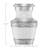 Decorative Miniature Keepsake Memorial Urn, White and Silver