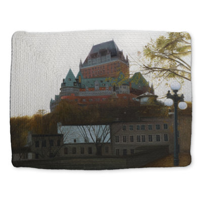 Le château de frontenac Autumn Placemat - Brown Trees Decor