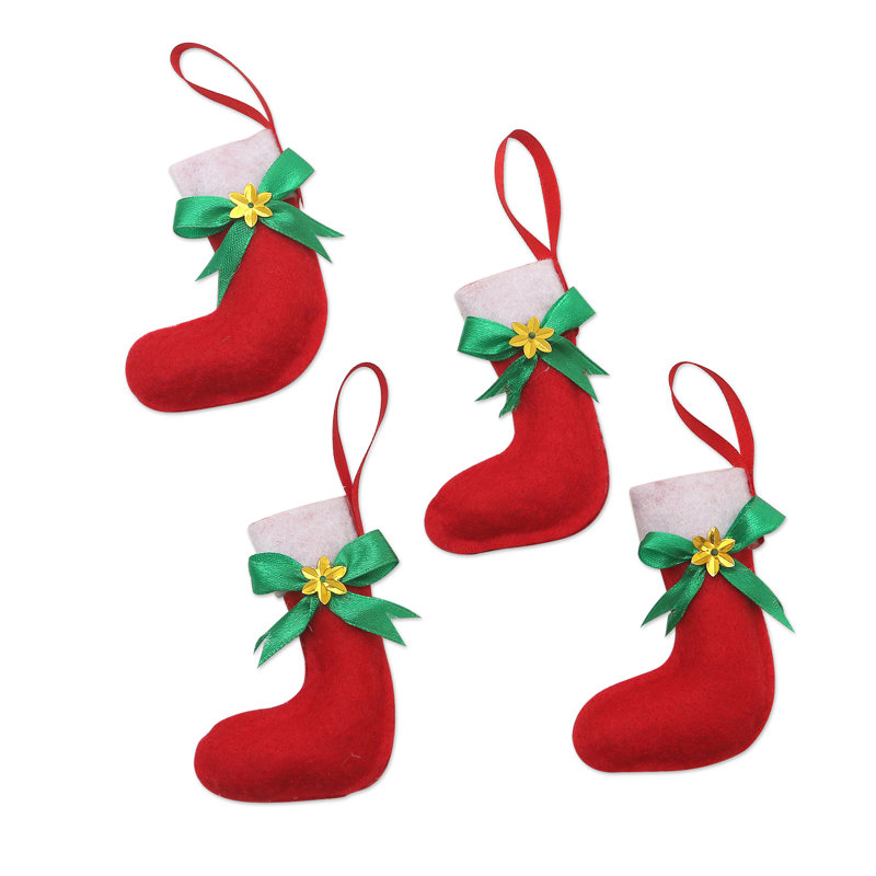3.1'' Handmade Fabric Hanging Figurine Ornament