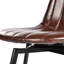 Swivel Upholstered Counter Stool with Metal Frame
