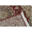 Tapis de couloir unique en laine rouge / vert / beige 2 pi 6 po x 12 pi One-of-a-Kind