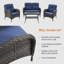Chaise de patio avec coussins-822297833