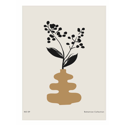 «Botanical Flower Pot», reproduction d'art moderne sans cadre