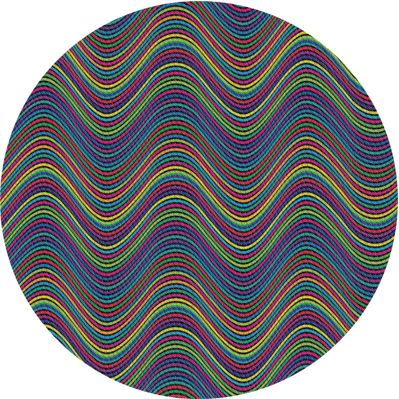Pursley Indoor Rug, Round 5'